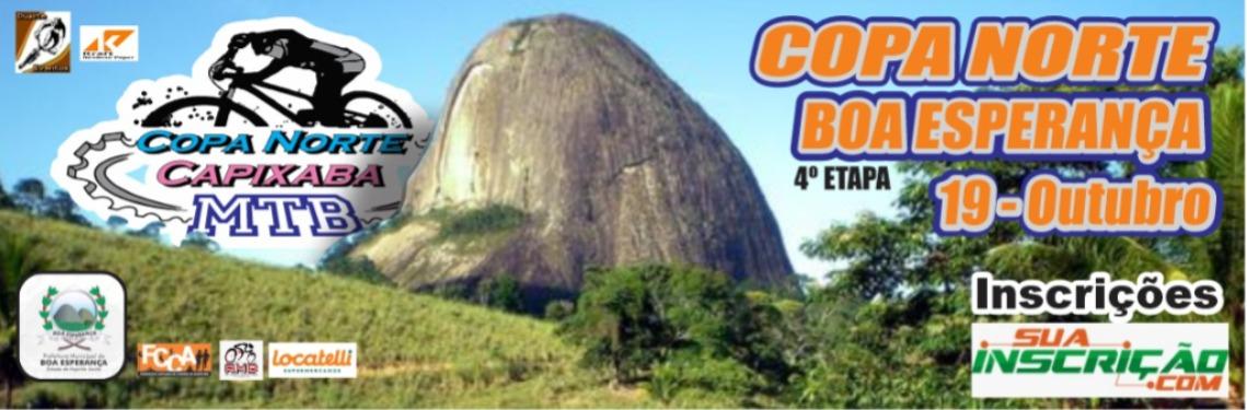 Banner 4° ETAPA COPA NORTE CAPIXABA MTB 2025 - BOA ESPERANÇA.