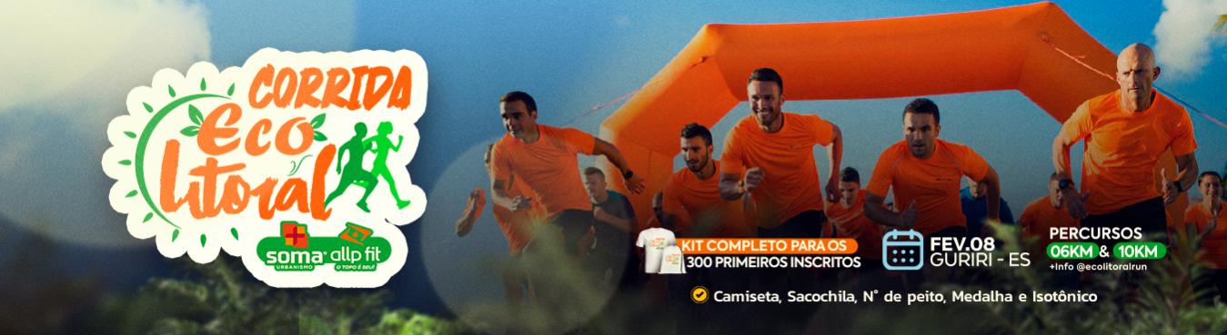 Banner Corrida Eco Litoral Guriri