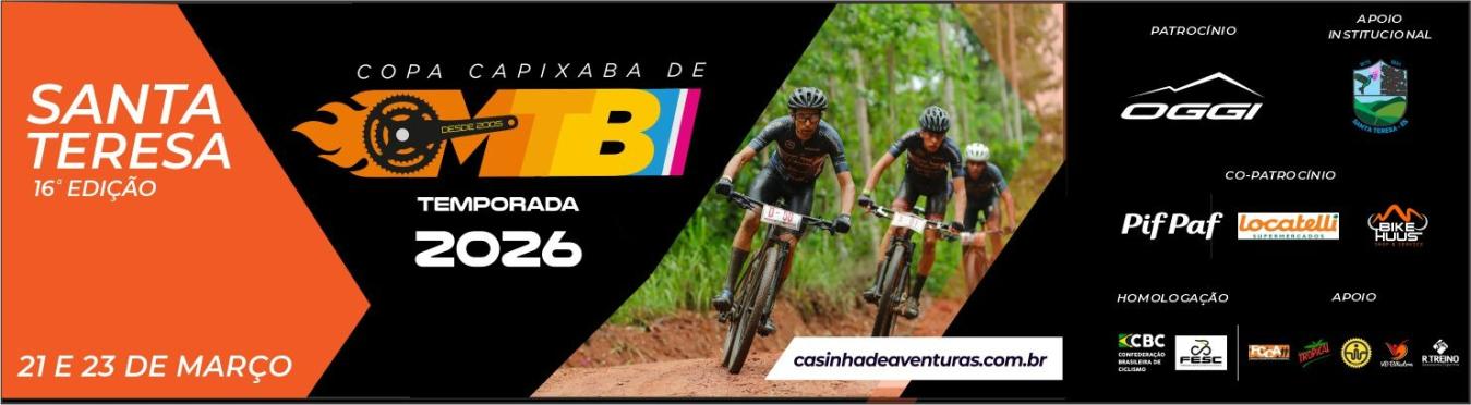 Banner Copa Capixaba de Mountain Bike roud 2 - XCM