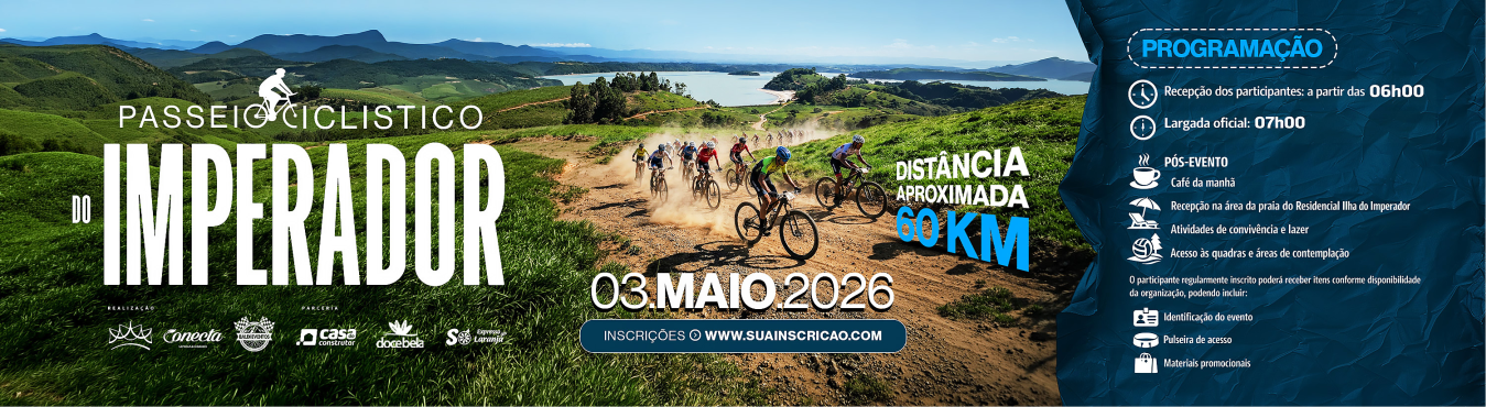 Banner Passeio Ciclistico do Imperador