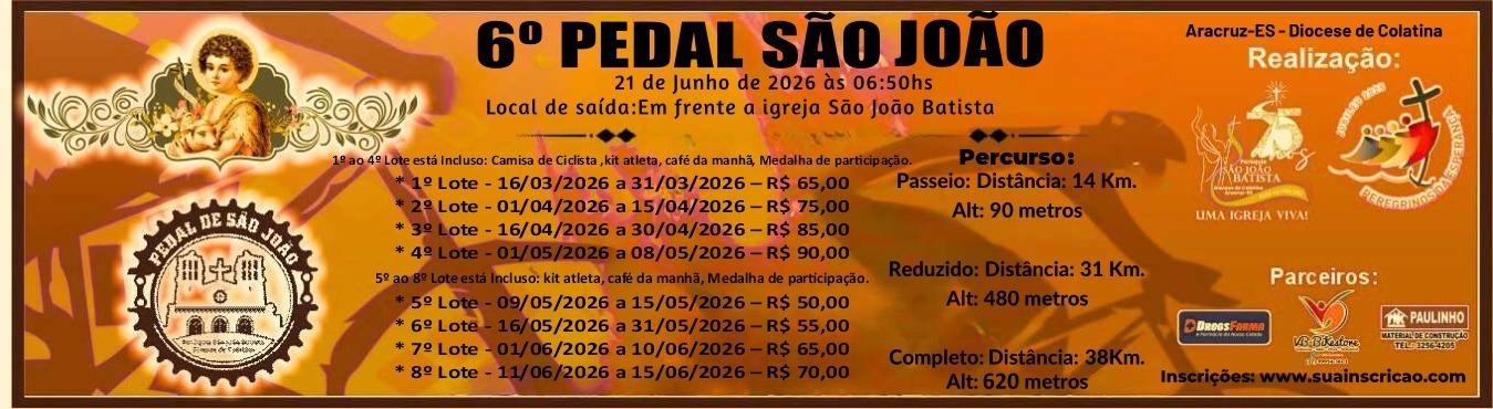 Banner 6º Pedal  São João