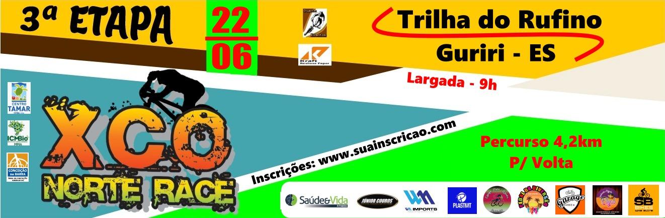 Banner 3° ETAPA XCO NORTE RACE 2025 - São Mateus.