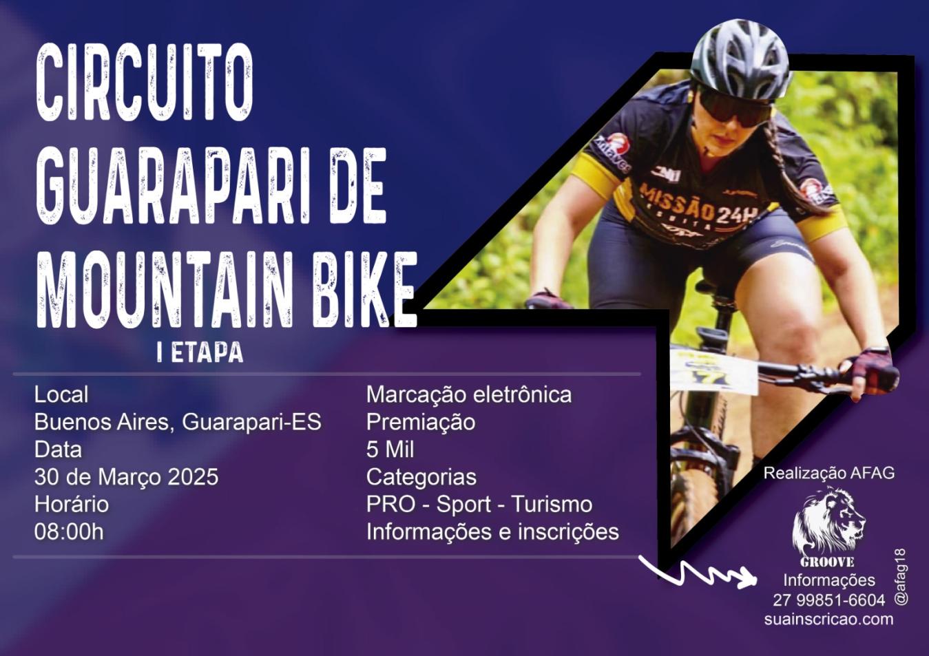 1ª ETAPA CIRCUITO GUARAPARI DE MOUNTAIN BIKE