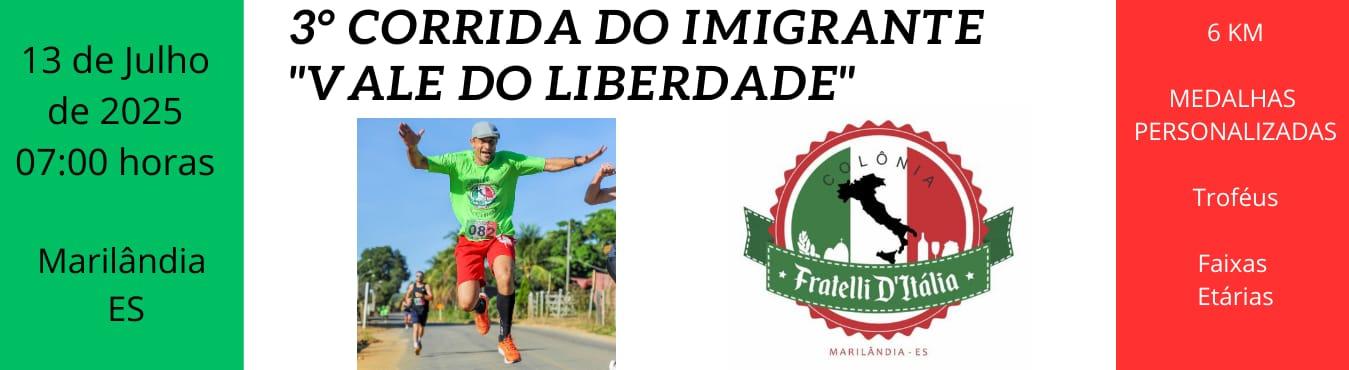 3° CORRIDA DO IMIGRANTE- 2025