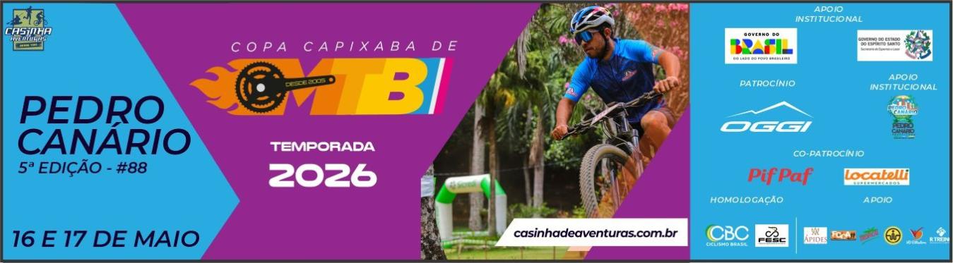 Banner Copa Capixaba de Mountain Bike roud 3 - XCM